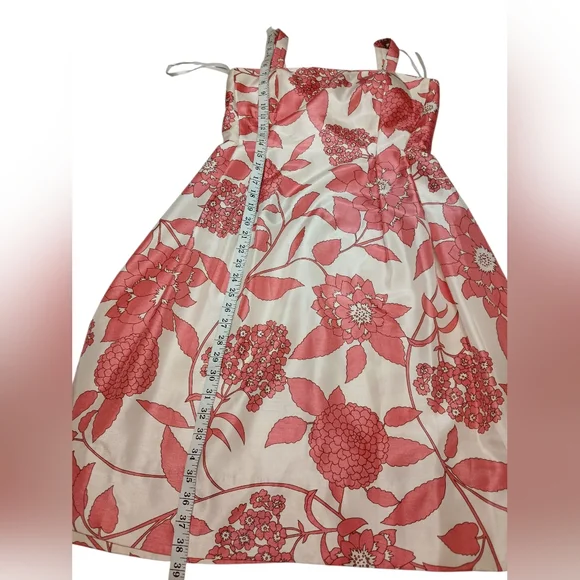 Dressbarn Floral Satin-Look Fit & Flare Dress – Size 4 - Picture 13 of 16